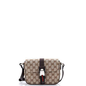 Gucci Buckle Flap Crossbody Bag Gg #225819G14B